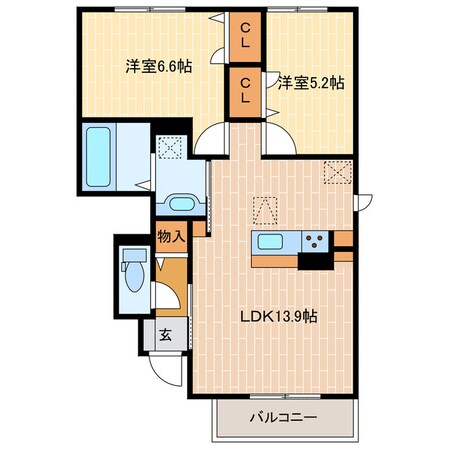 ベイベリーの物件間取画像